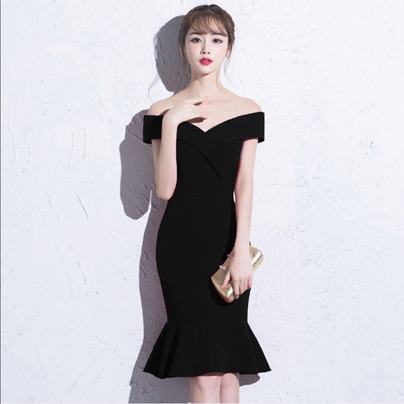 Women’s Off Shoulder Sheath Party Dress - Picture 1 of 6